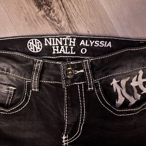 Ninth Hall Alyssia Women's Black Flare Jeans